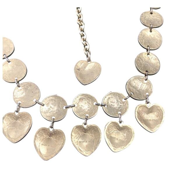 Vintage 1980's Gilded Byzantine EDOUARD RAMBAUD Chain Belt gold made Italy heart - Picture 7 of 7